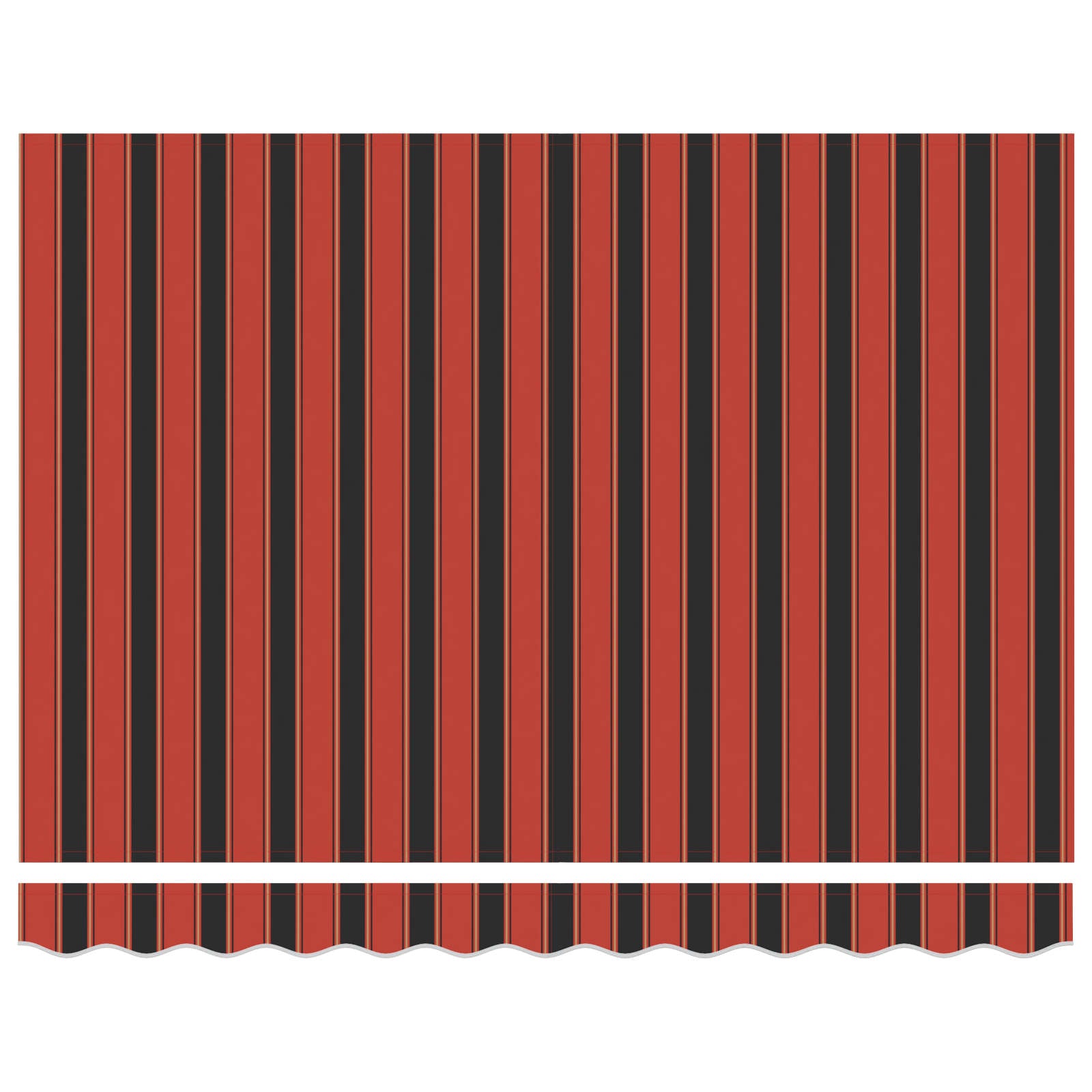 Tenda Retrattile Arancione e Marrone 350x250 cm Tessuto 3330242