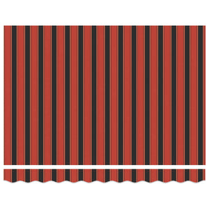 Tenda Retrattile Arancione e Marrone 350x250 cm Tessuto 3330242