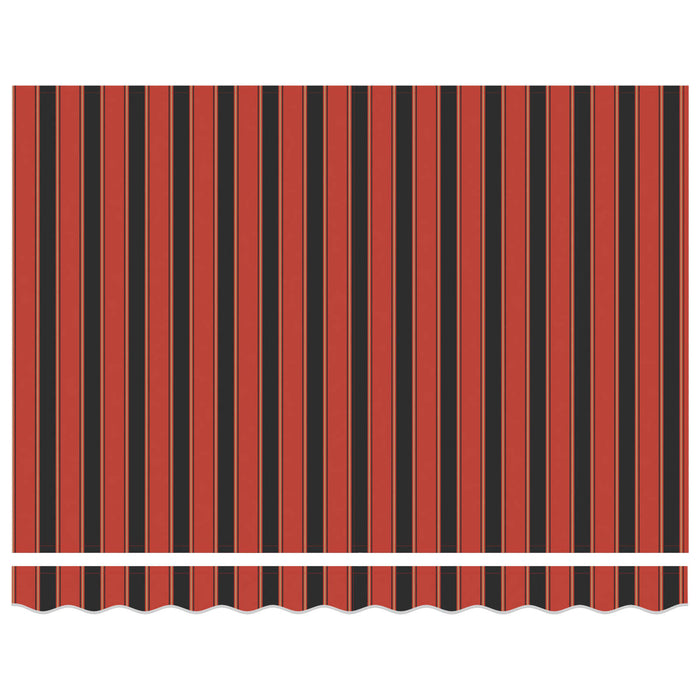 Tenda Retrattile Arancione e Marrone 350x250 cm Tessuto 3330242