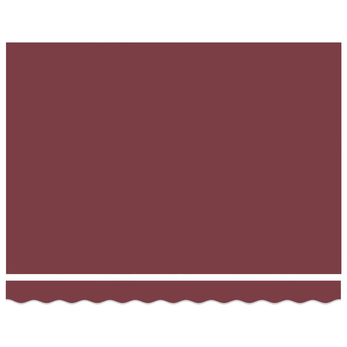 Tenda Retrattile Rosso Borgogna 350x250 cm Tessuto 3330243