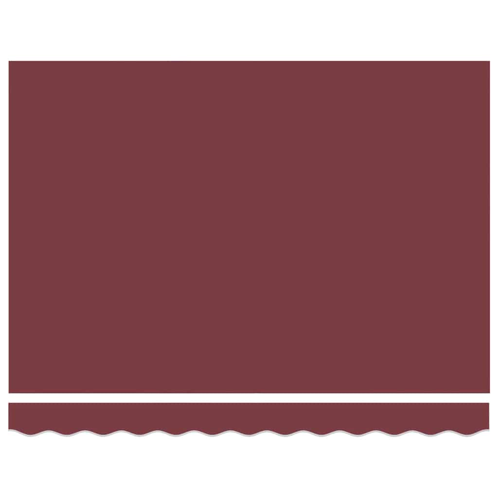 vidaXL Tenda Retrattile Rosso Borgogna 350x250 cm Tessuto