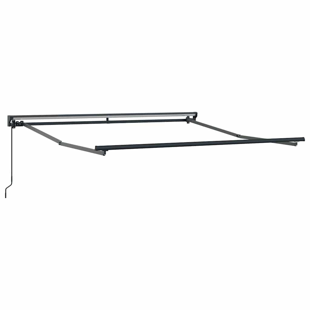 vidaXL Tenda Retrattile Marrone 350x250 cm Tessuto