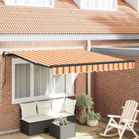 Tenda Retrattile giallo e arancione 350 x 250 cm Tessuto 3330255