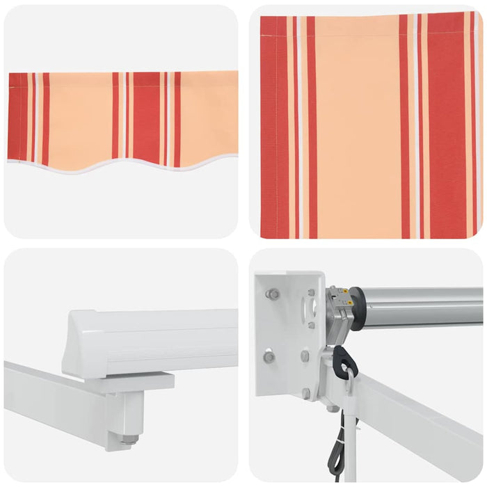 Tenda da sole automatica e retrattile gialla e arancione 350x250 cm 3330258