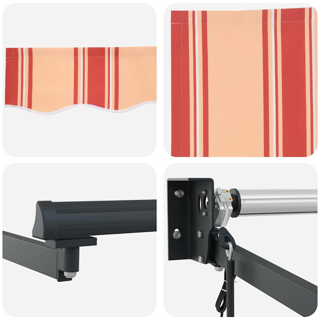 Tenda Retrattile Automatica Gialla e Arancione 350x250 cm 3330260