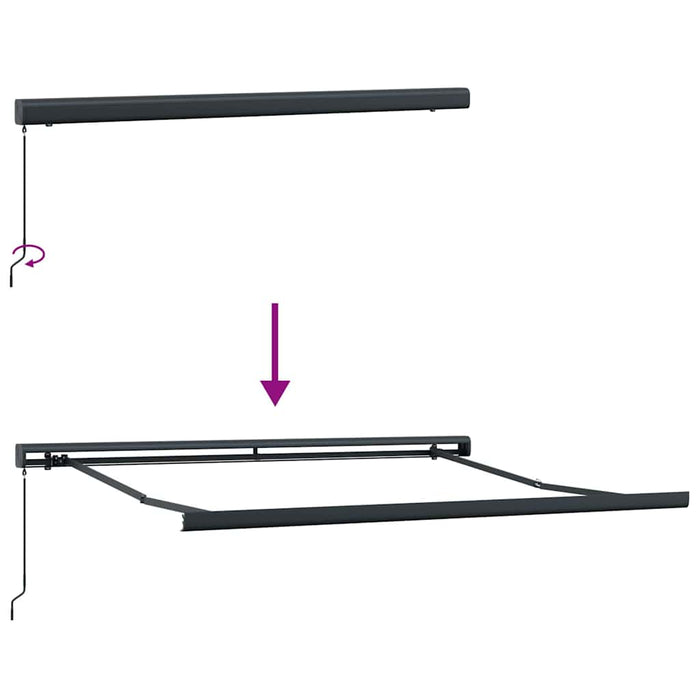 Tenda Retrattile Giallo e Arancione 350 x 250 cm 3330263