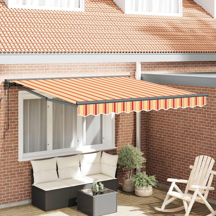 Tenda Retrattile Multicolore 350 x 250 cm Poliestere e Metallo 3330266