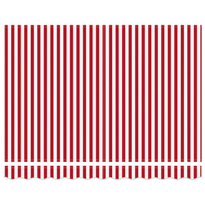 Tenda retrattile automatica  Striscia Rossa e Bianca 350x250 cm 3330276