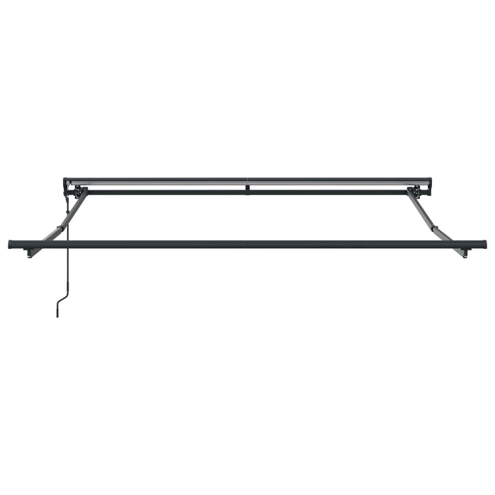 Tenda Retrattile Striscia Rossa e Bianca 350x250 cm Tessuto 3330284