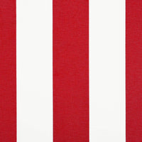 Tenda Retrattile Striscia Rossa e Bianca 350x250 cm Tessuto 3330284