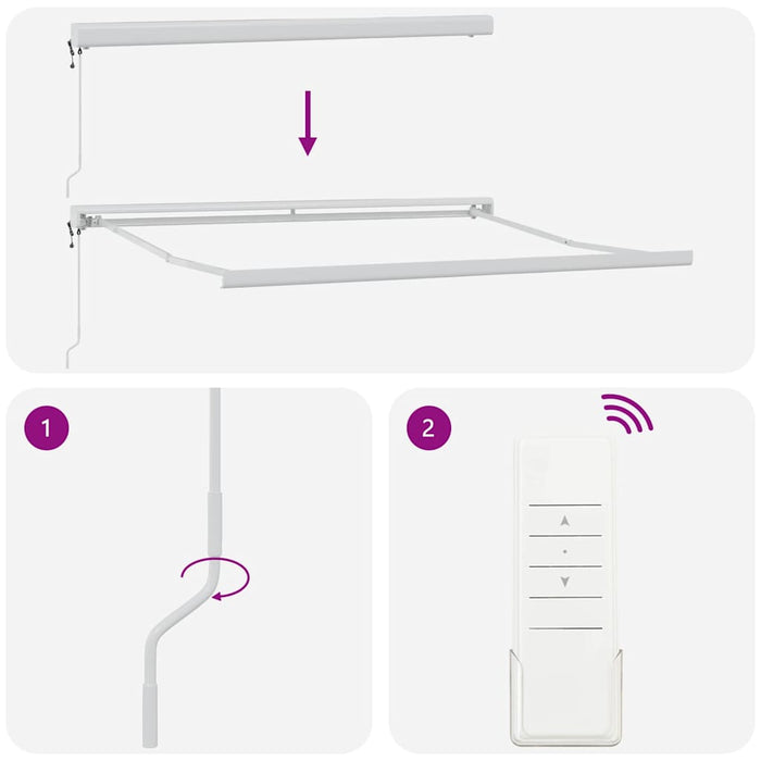 Tenda da Sole Retrattile Automatica a Strisce Colorate 350x250 cm 3330298