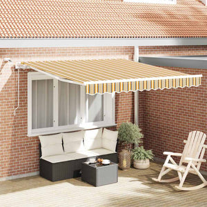 Tenda Retrattile Multicolore 350 x 250 cm Tessuto e Metallo 3330306