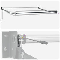 Tenda da Sole Retrattile Automatica a Strisce Multicolore 350x250 cm 3330314