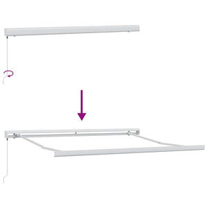 Tenda Retrattile Multicolore 350 x 250 cm Tessuto, Metallo 3330315