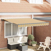 vidaXL Tenda Retrattile Striscia Multicolore 350x250 cm Tessuto