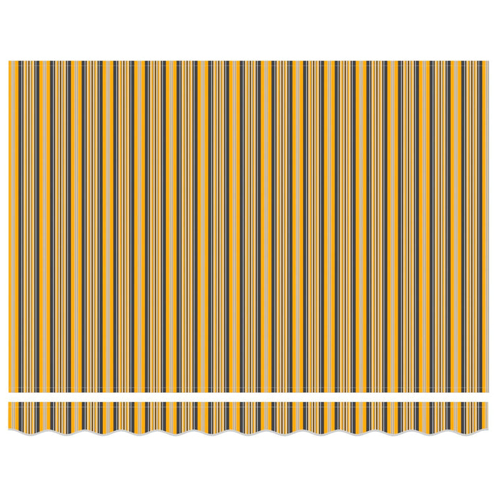 Tenda Retrattile Striscia Multicolore 350x250 cm Tessuto 3330319