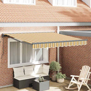 vidaXL Tenda Retrattile Striscia Multicolore 350x250 cm Tessuto