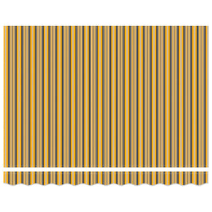 Tenda Retrattile Striscia Multicolore 350x250 cm Tessuto 3330320