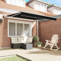 Tenda Retrattile Automatica  Nera 350x250 cm 3330332