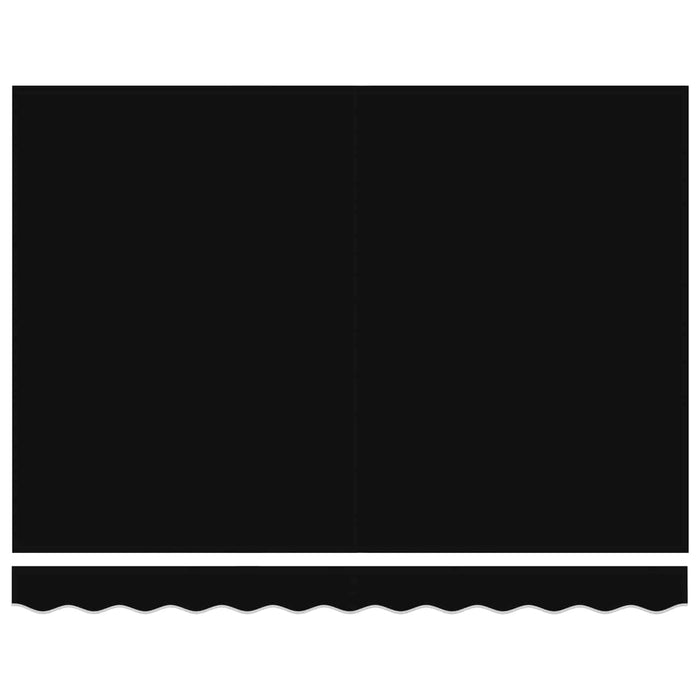Tenda Retrattile Nero 350 x 250 cm Tessuto, Metallo 3330334