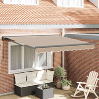 Tenda Retrattile Beige 350 x 250 cm Poliestere e Metallo 3330355