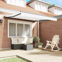 Tenda Retrattile Bianco 350x250 cm Tessuto 3330373