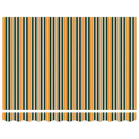 Tenda Retrattile Verde e Giallo 350x250 cm Tessuto 3330463