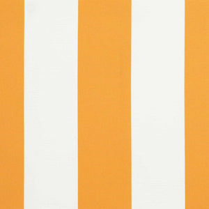 Tenda Retrattile Giallo e bianco 400x300 cm Tessuto 3330497