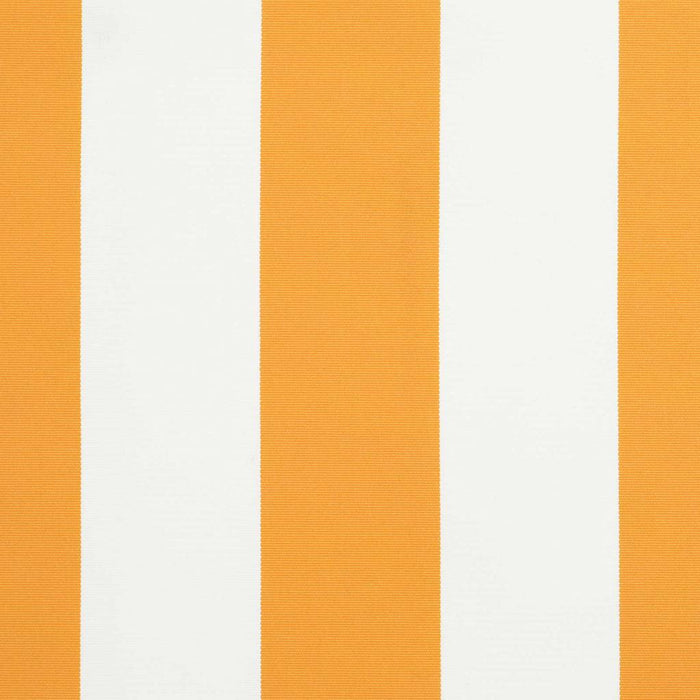 Tenda Retrattile Giallo e bianco 400x300 cm Tessuto 3330497