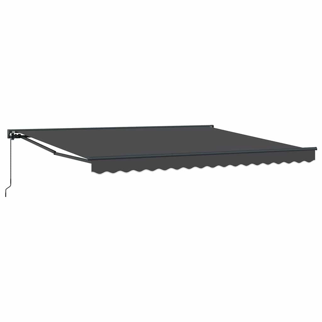 vidaXL Tenda Retrattile Antracite 400x300 cm Tessuto