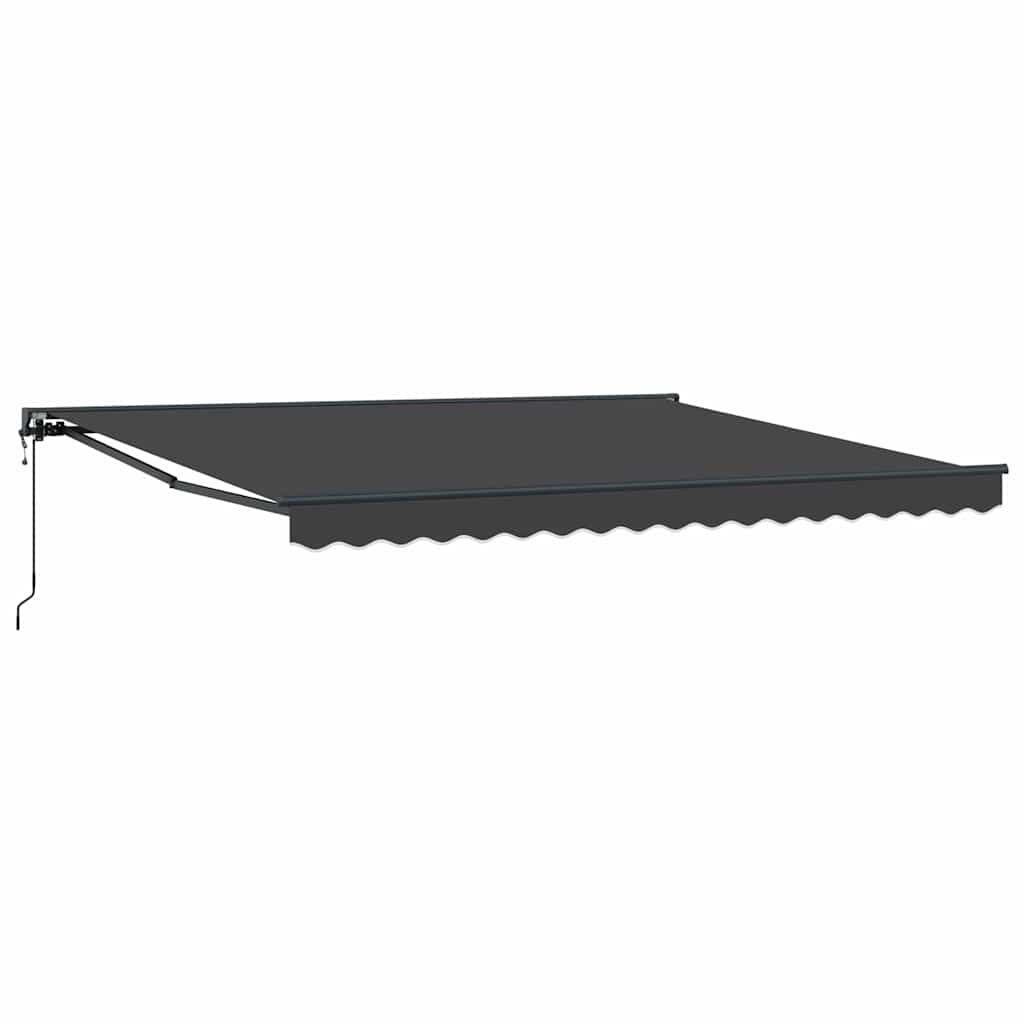 vidaXL Tenda Retrattile Antracite 400x300 cm Tessuto