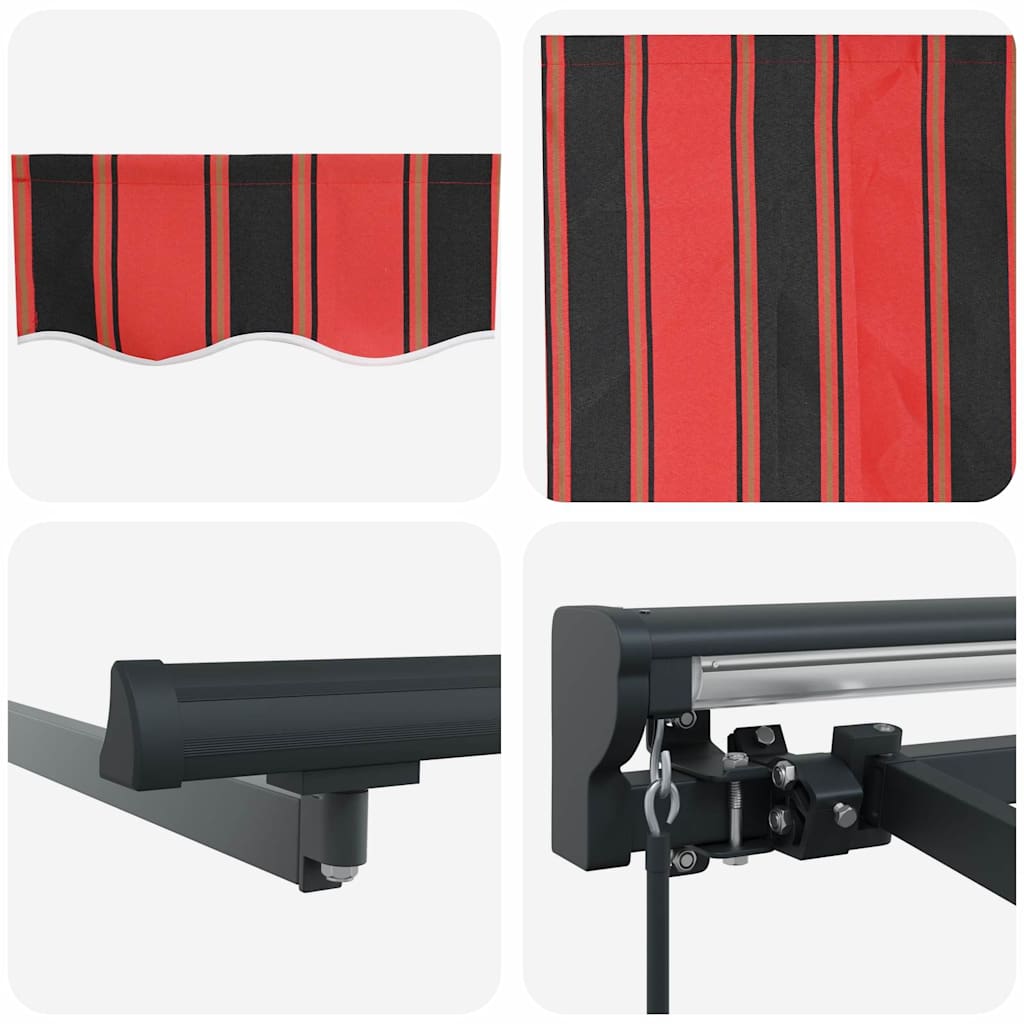 vidaXL Tenda Retrattile Arancione e Marrone 400x300 cm Tessuto