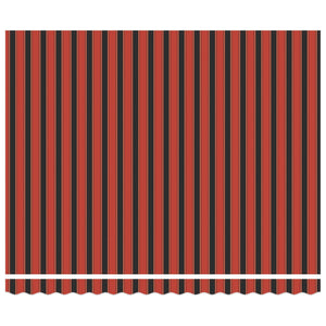 Tenda Retrattile Arancione e Marrone 400x300 cm Tessuto 3330519