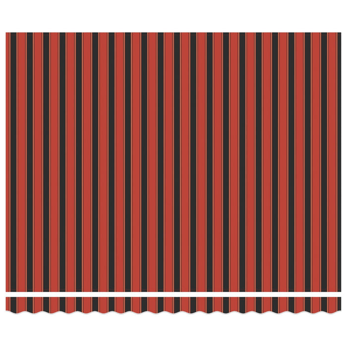 Tenda Retrattile Arancione e Marrone 400x300 cm Tessuto 3330519