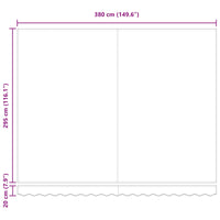 Tenda Retrattile Arancione e Marrone 400x300 cm Tessuto 3330519