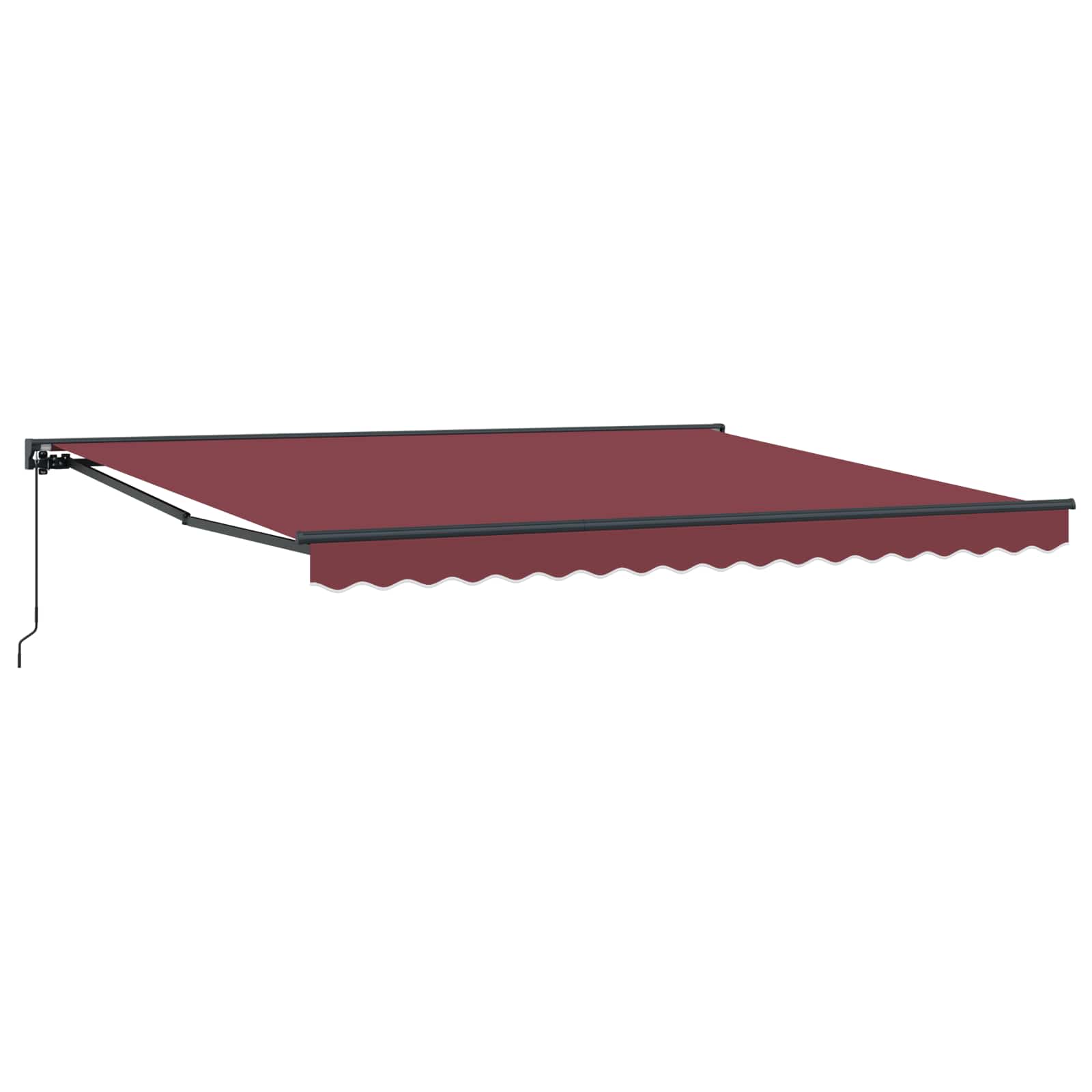Tenda Retrattile Rosso Borgogna 400x300 cm Tessuto 3330521