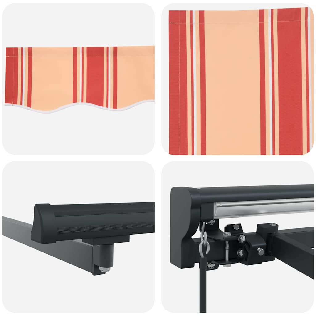vidaXL Tenda Retrattile Giallo e Arancione 400x300 cm Tessuto
