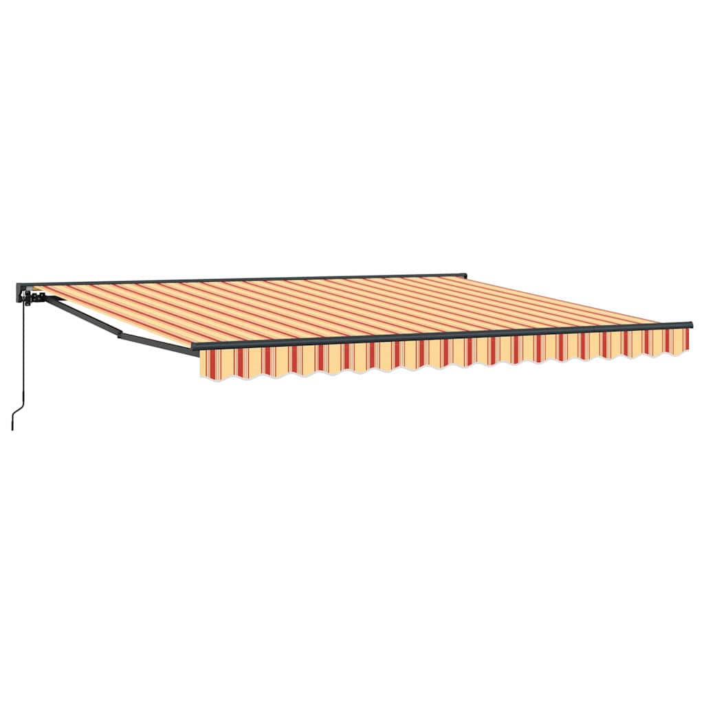 vidaXL Tenda Retrattile Giallo e Arancione 400x300 cm Tessuto