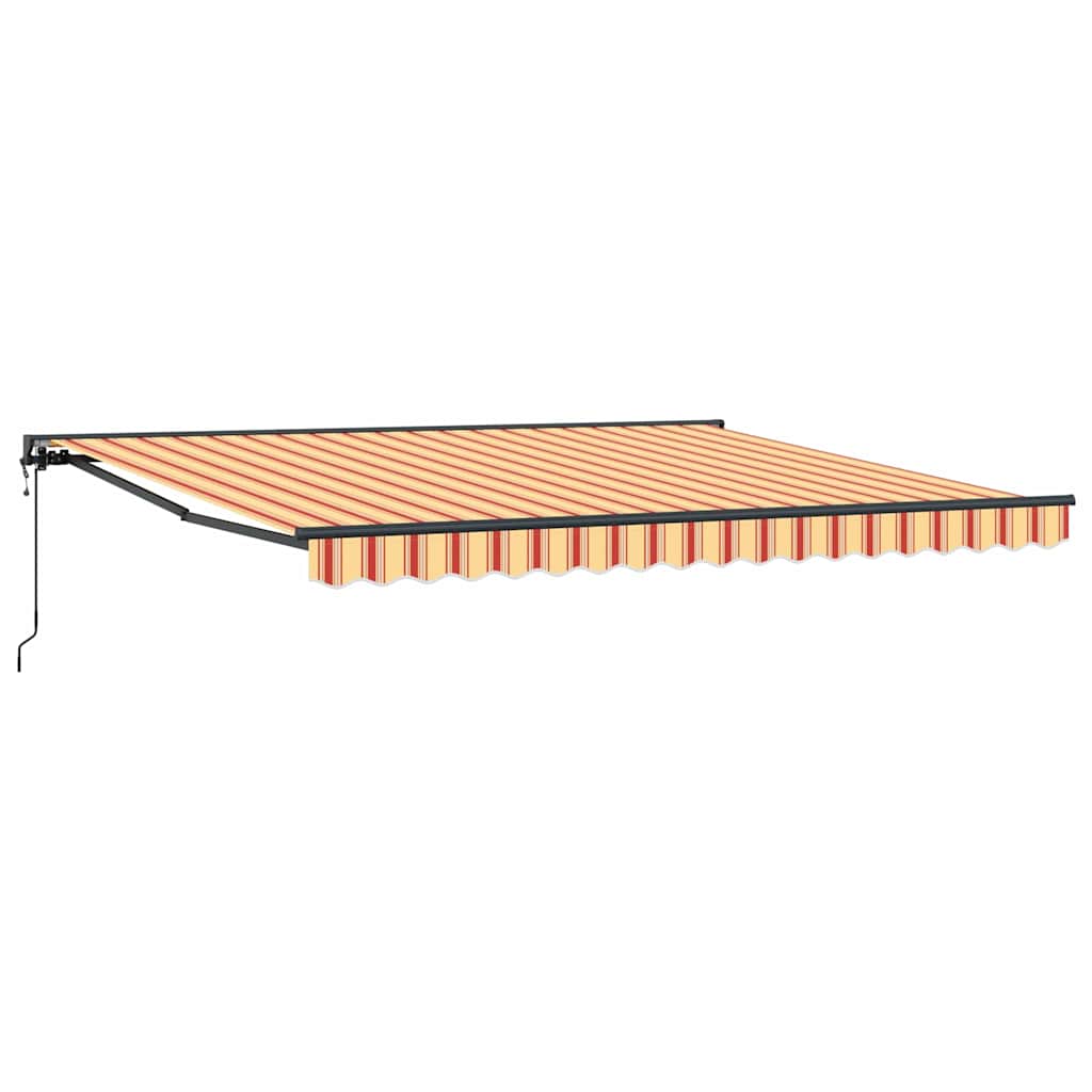 vidaXL Tenda Retrattile Giallo e Arancione 400x300 cm Tessuto