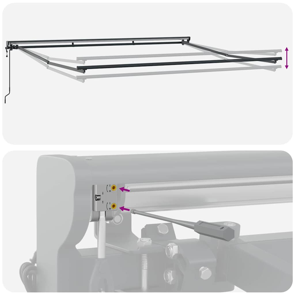 vidaXL Tenda Retrattile Giallo e Arancione 400x300 cm Tessuto
