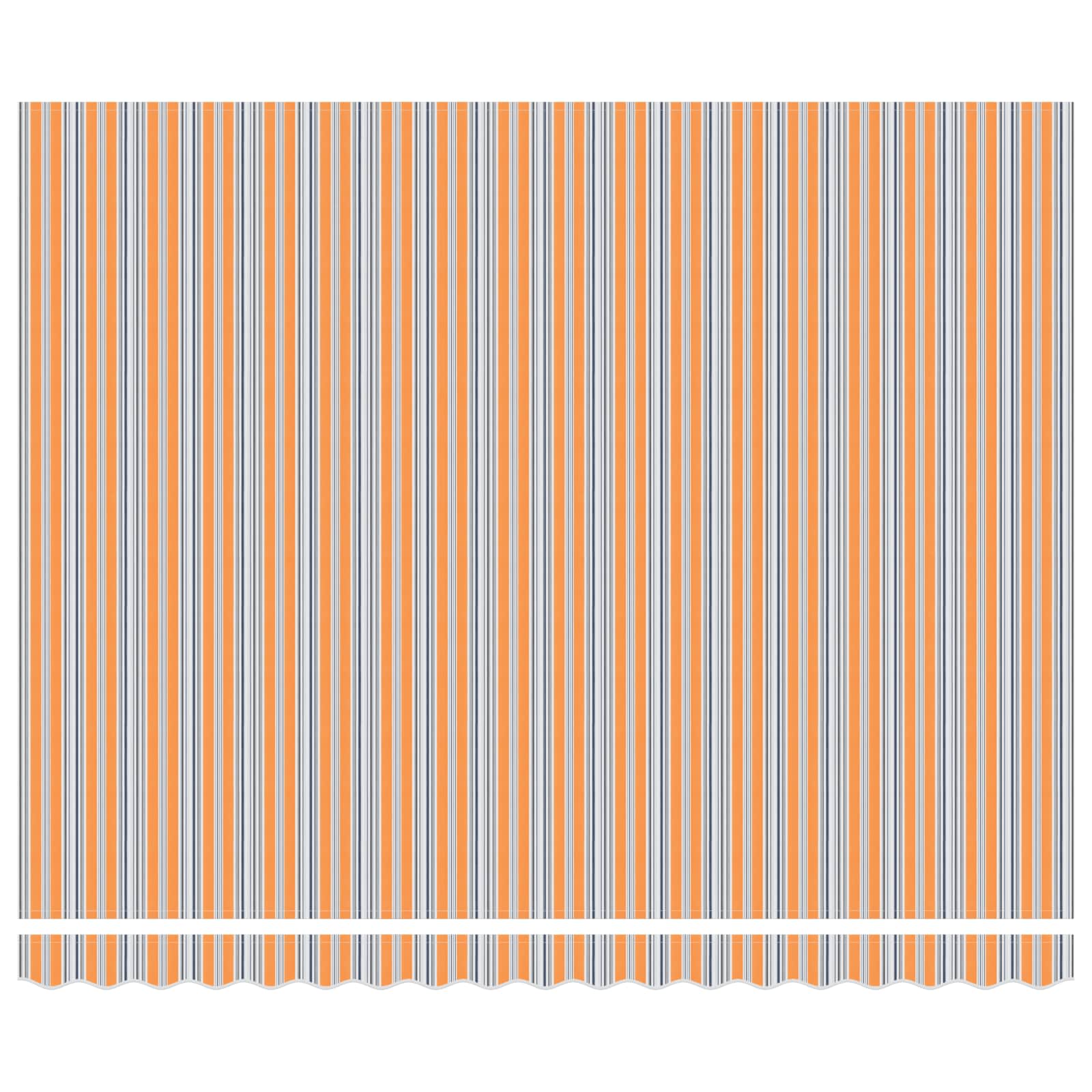 Tenda Retrattile Striscia Multicolore 400x300 cm Tessuto 3330574