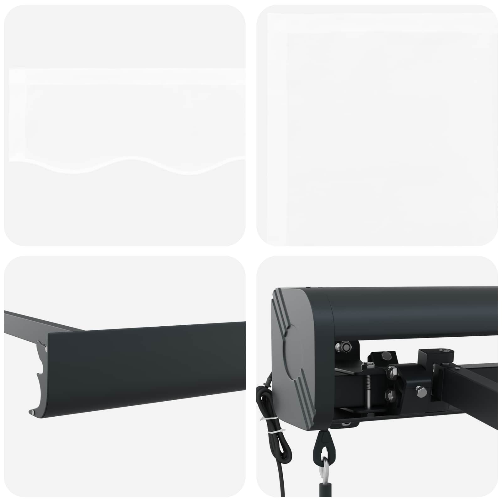 Tenda Retrattile Bianco 400 × 300 cm Tessuto, Metallo 3330636