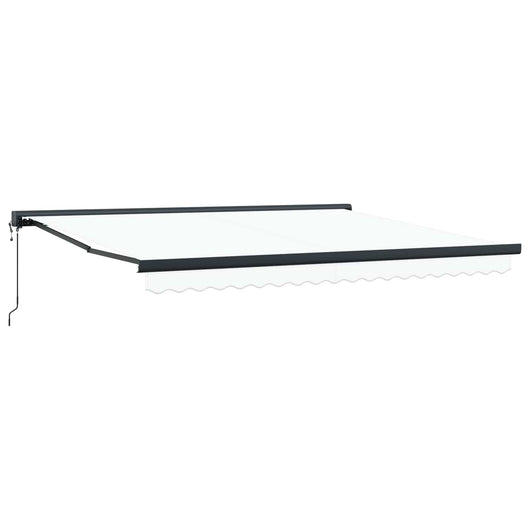 Tenda Retrattile Bianco 400 × 300 cm Tessuto, Metallo 3330636