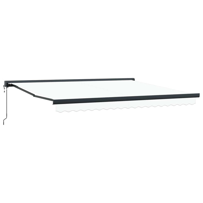 Tenda Retrattile Bianco 400 × 300 cm Tessuto, Metallo 3330636