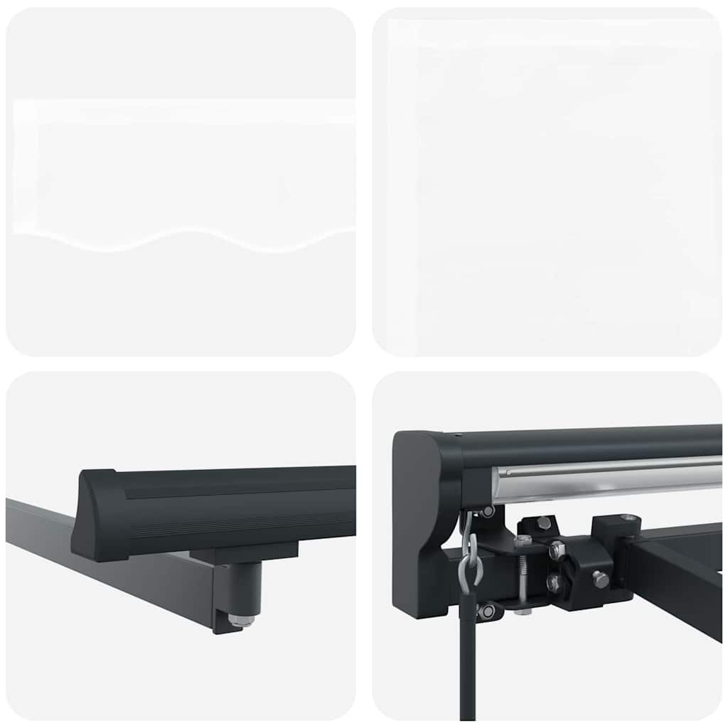 Tenda Retrattile Bianco 400x300 cm Tessuto 3330637