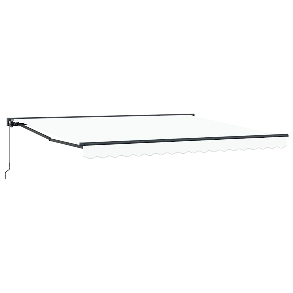 Tenda Retrattile Bianco 400x300 cm Tessuto 3330637