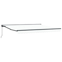 Tenda Retrattile Bianco 400x300 cm Tessuto 3330637