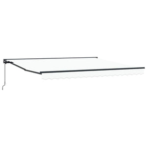 Tenda Retrattile Bianco 400x300 cm Tessuto 3330637