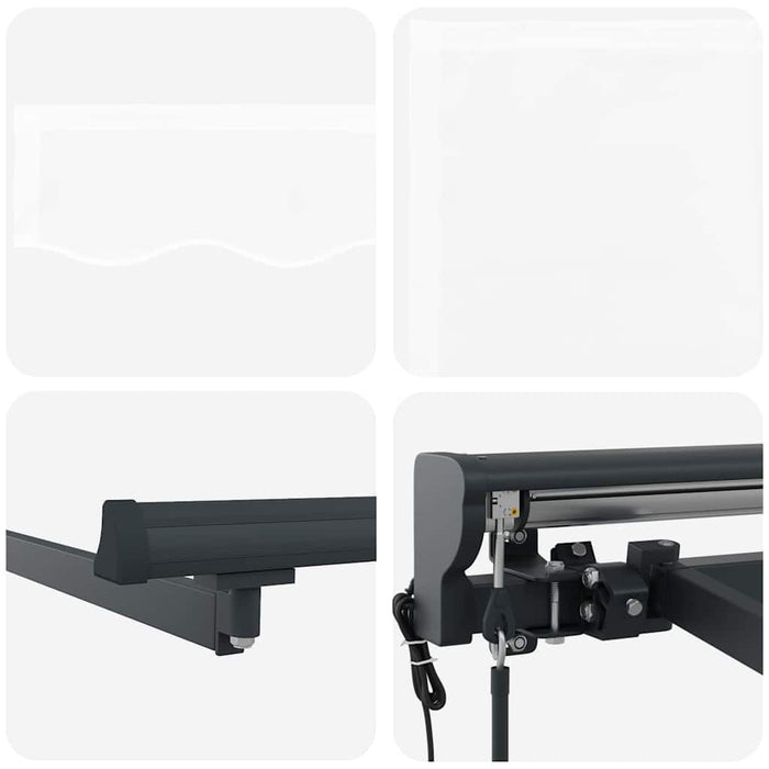 Tenda Retrattile Bianco 400x300 cm Tessuto 3330638