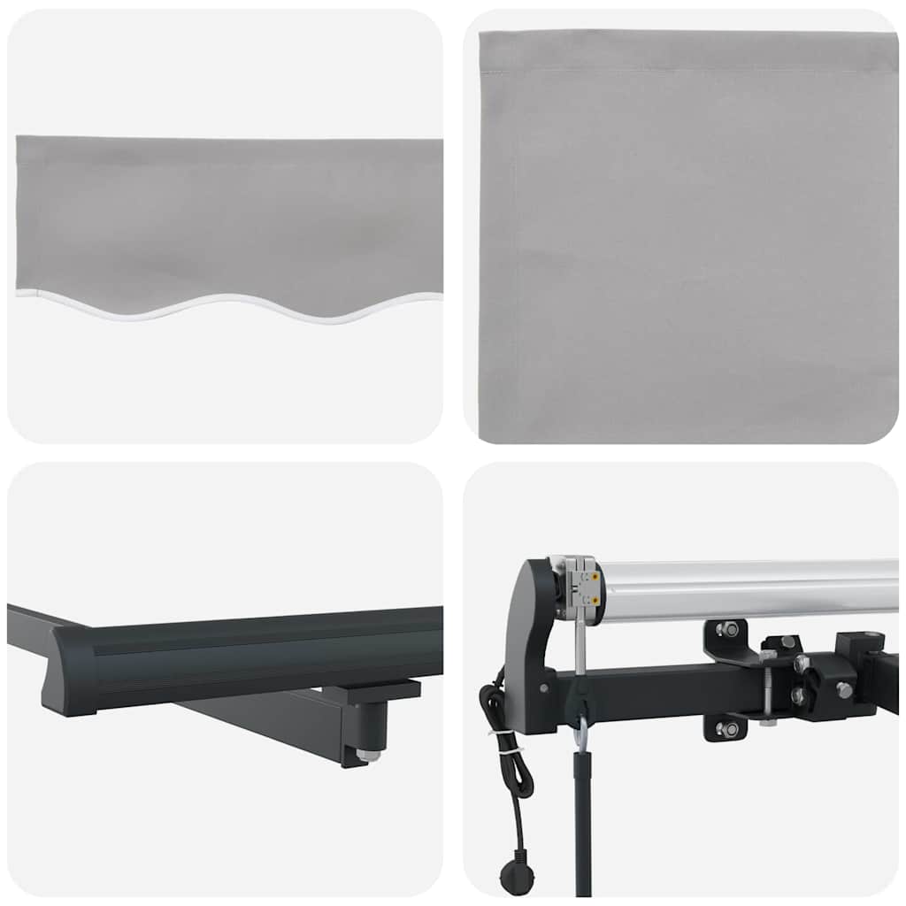 Tenda da sole automatica e retrattile , grigio chiaro, 400x300 cm 3330645